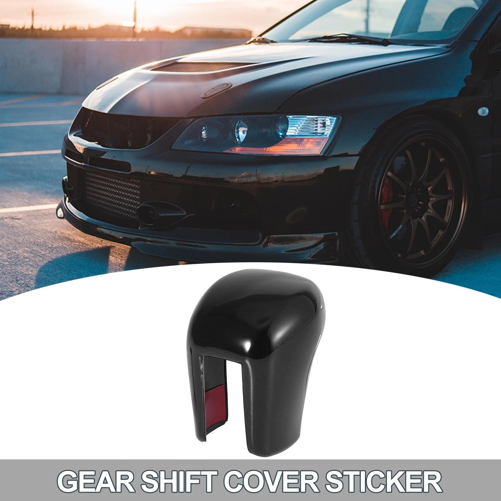 Gear Shifting Knob Cover Replacement Black for Honda Civic (2016–2021)