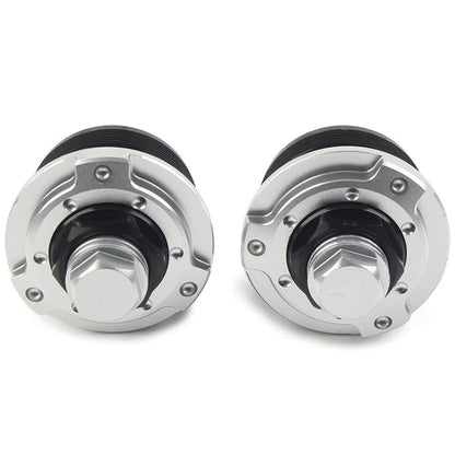 2X Front Fork Shock Adjusters for Yamaha R15 V3 (2017–2019) 47MM Silver