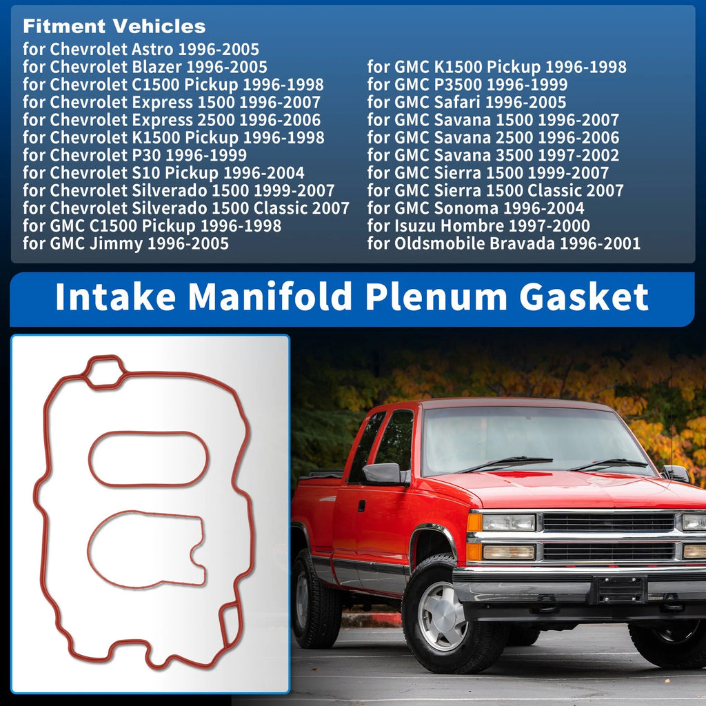Intake Manifold Plenum Gasket Replacement for Chevrolet Astro C1500 (1985–2005)
