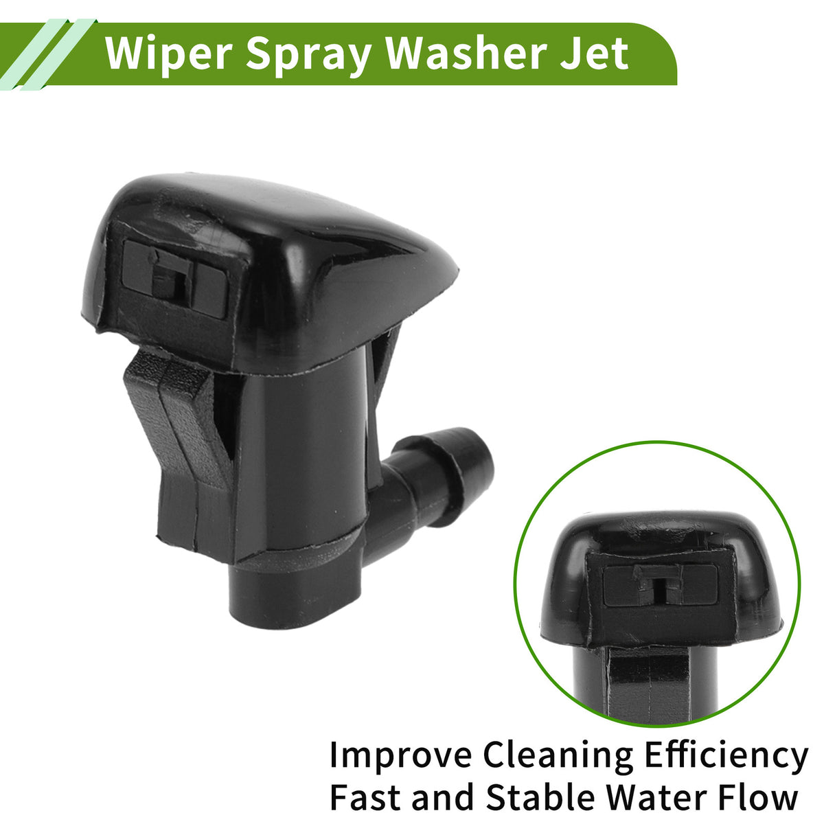 Windshield Washer Nozzle with Hose Connector for GMC No.15247800 (1 Set)