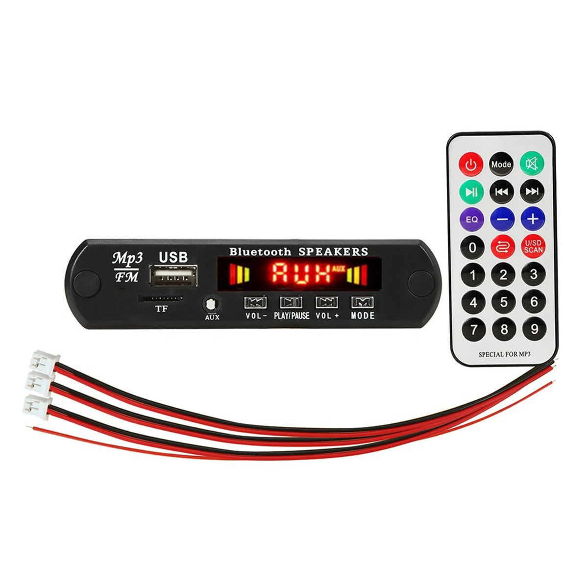 50W 12V Car FM Amplifier MP3 Player Decoder PCB Board Bluetooth 5.0 for