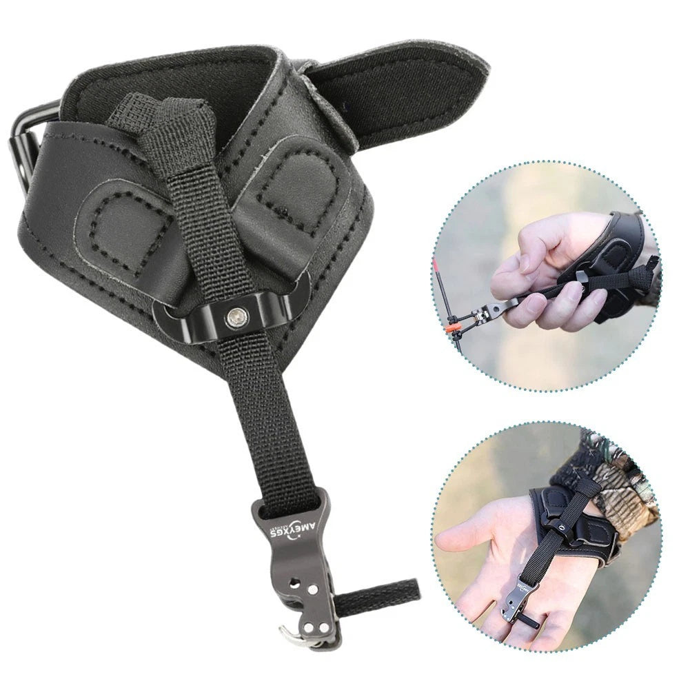 Adjustable Wrist Strap Release Aid for Compound Bow