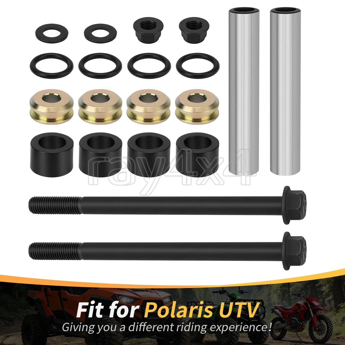 Rear Upper Control Arm Bushing Kit for Polaris RZR 900 1000 General 1000 (2015–2023) 5139967