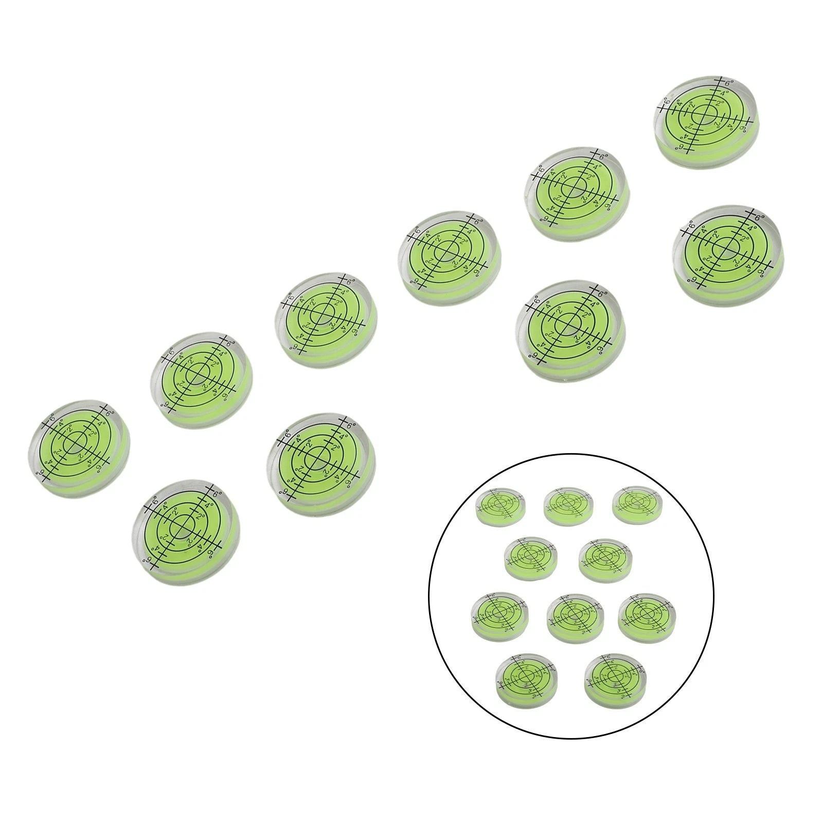 10 Pack 32mm Round Bubble Level for Furniture Placement