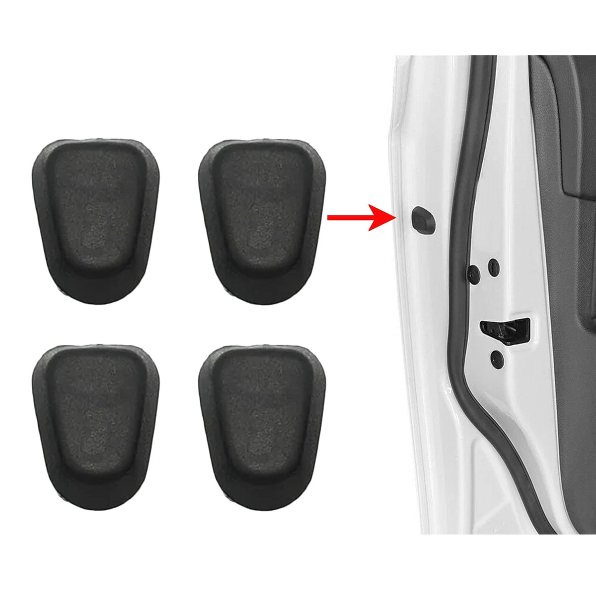 Set of 4 Door Handle Fixing Screw Dust Covers for Golf, Passat, Sharan