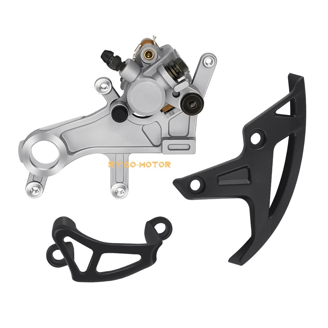 Rear Brake Caliper & Cover Guard Kit for Honda CRF450R CRF450X CRF450RX (2002–2023)