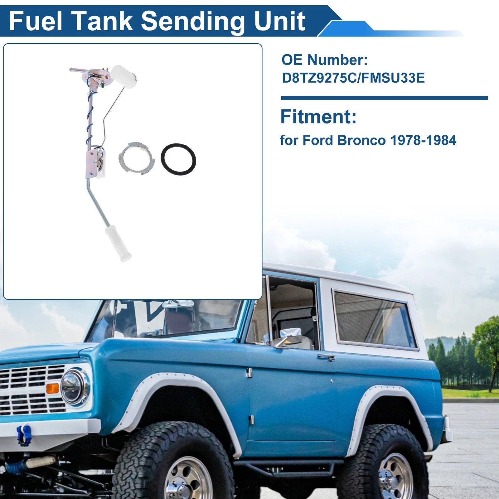 Fuel Level Sending Unit Module for Ford Bronco (1978–1984) No.D8TZ9275C/MSU33E