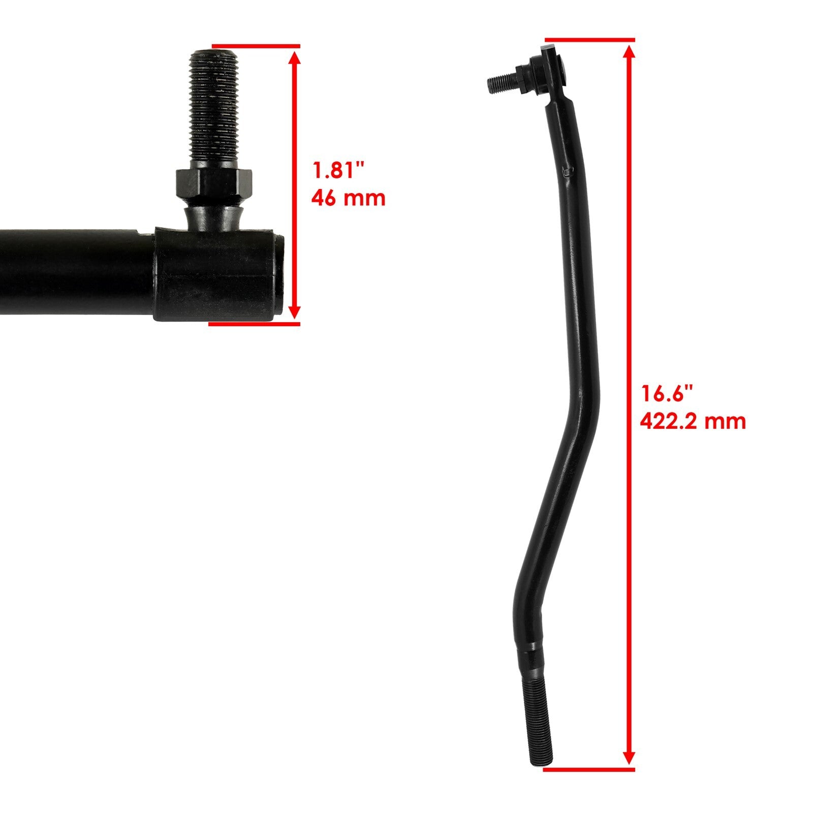 Left Tie Rod Assembly Replacement for John Deere X300 X320 X340 (2006–2018)