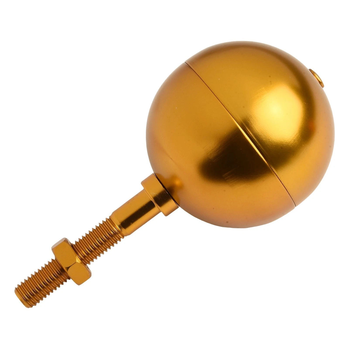 Gold Anodized Aluminum Flagpole Ball Topper Ornament for Outdoor Use