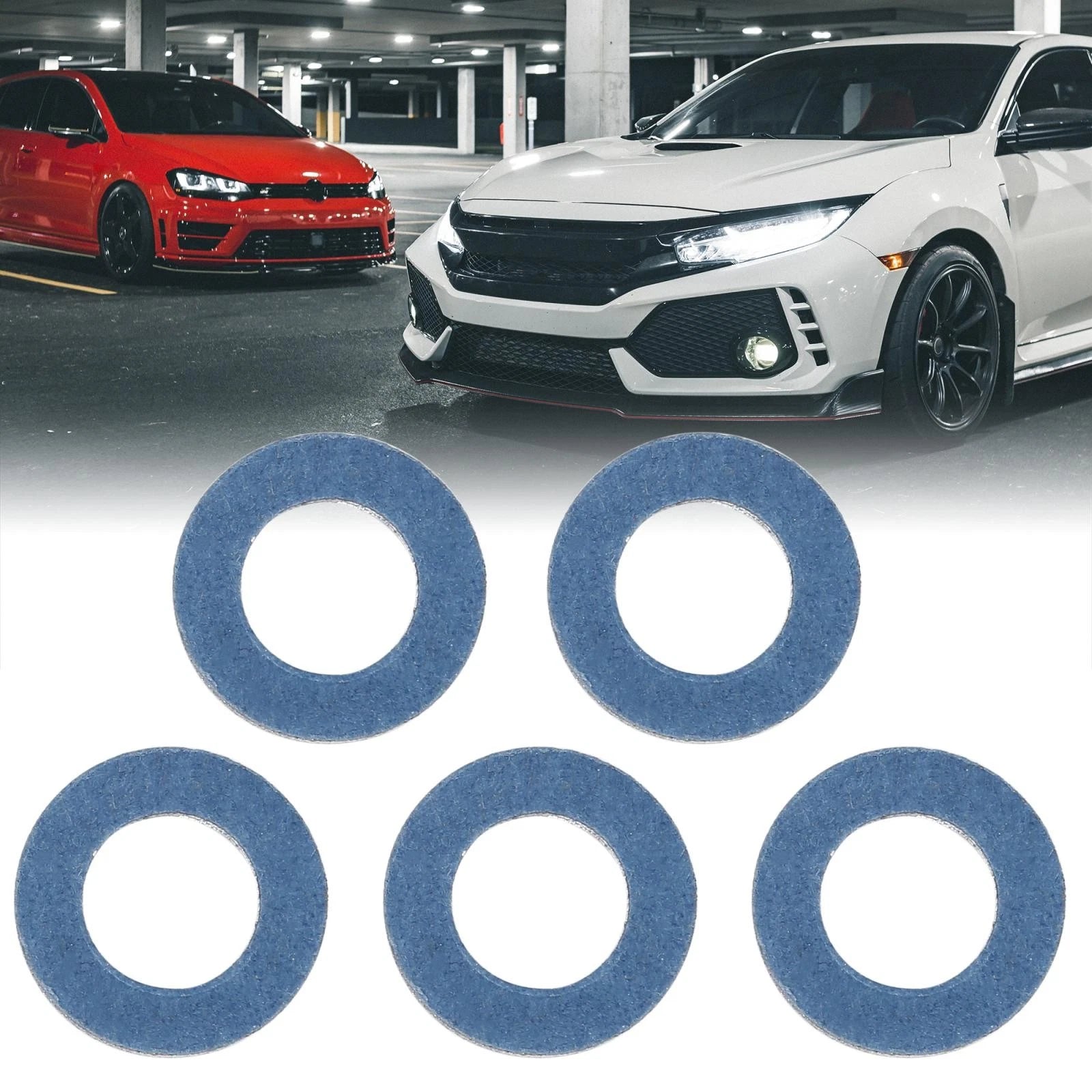 5pc Oil Drain Plug Gaskets Replacement for Toyota (2005–2015)