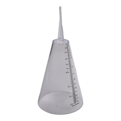Transparent Cone Rain Gauge for Accurate Water Measurement Tool