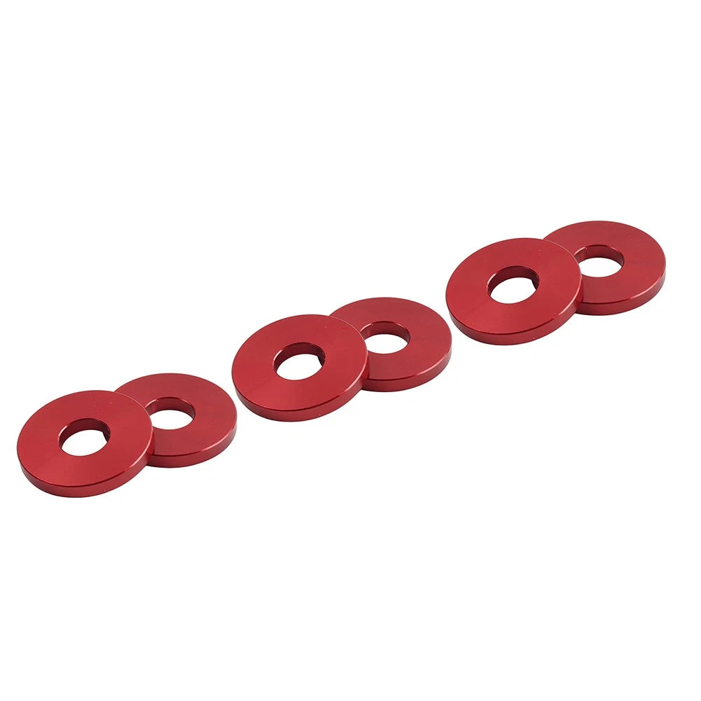 6X Engine Saddlebag Crash Bar Spacer Ring for Harley Softail Red