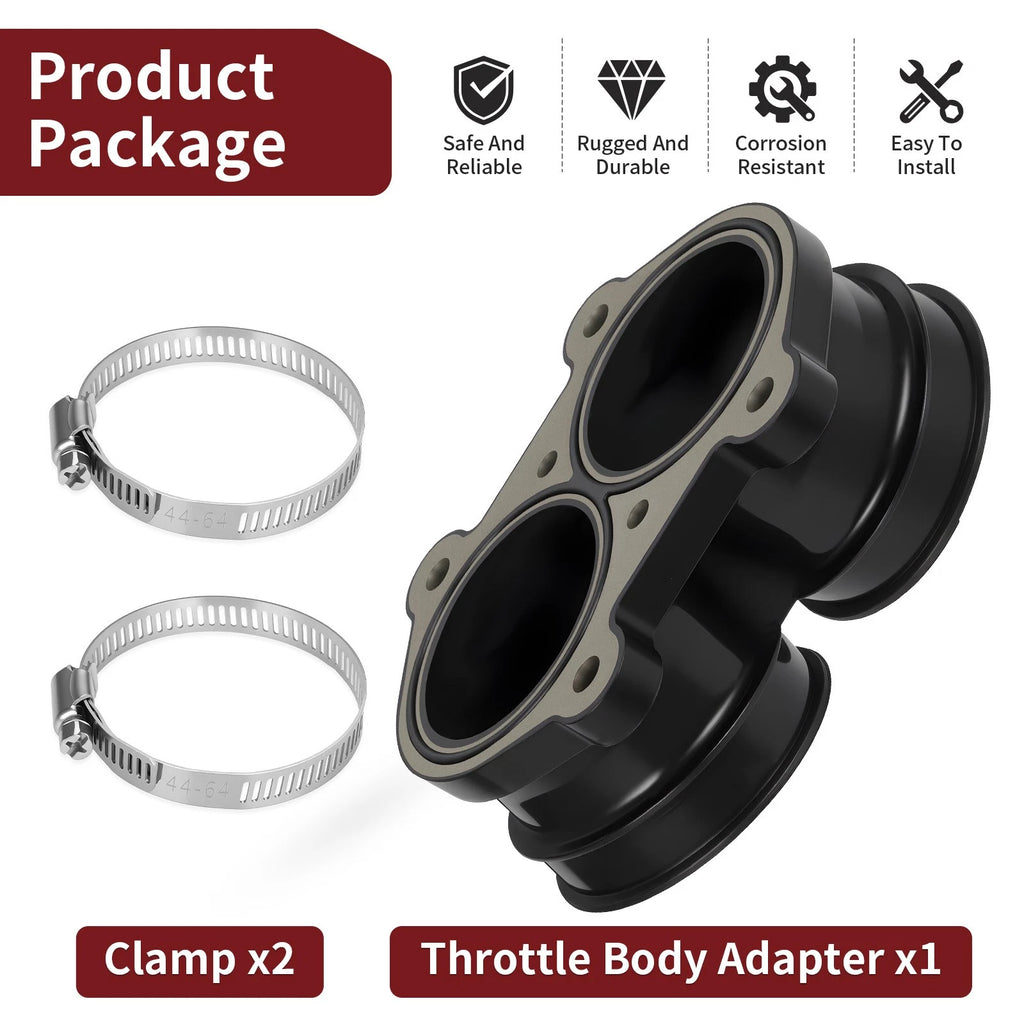 Throttle Body Adapter for Polaris Victory Hammer Kingpin Vegas (2003–2017)