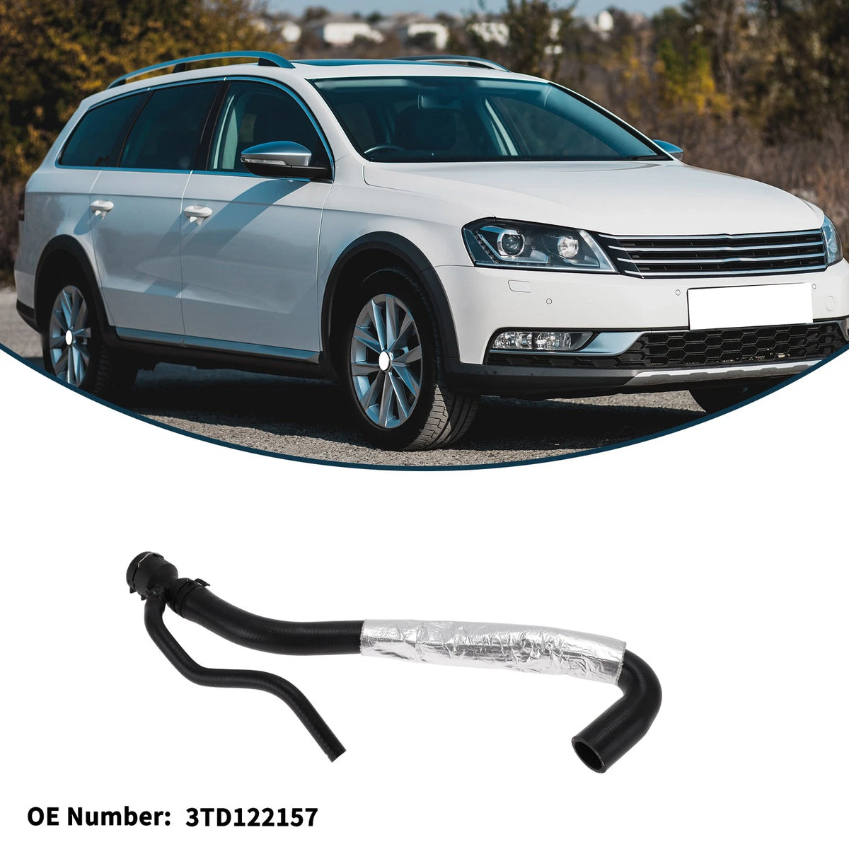 Radiator Hose No. 3TD122157 for Volkswagen Passat (2014–2016)