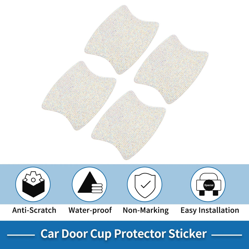 Car Door Handle Protector for Universal Fit (8x10cm) - Anti-scratch, Multicolour