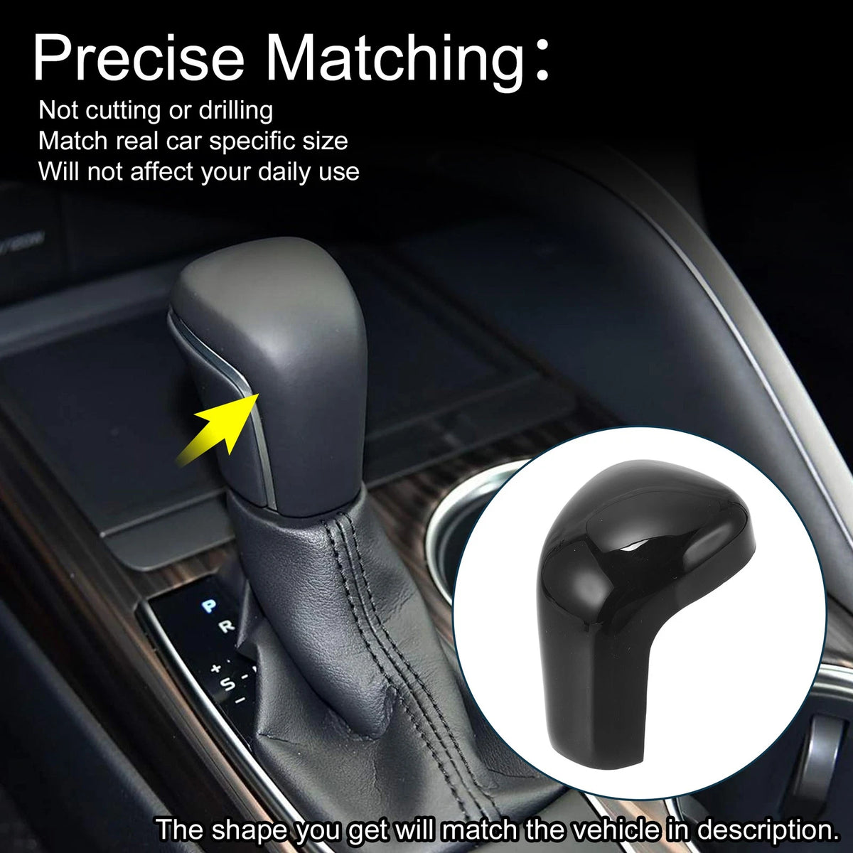 Gear Shift Knob Cover Replacement for Toyota Camry Corolla Avalon (2019–2025)