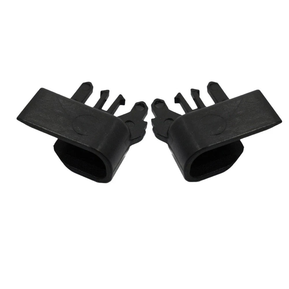 Black Roller Blind Luggage Cover Clip Pair for Audi A4 A6