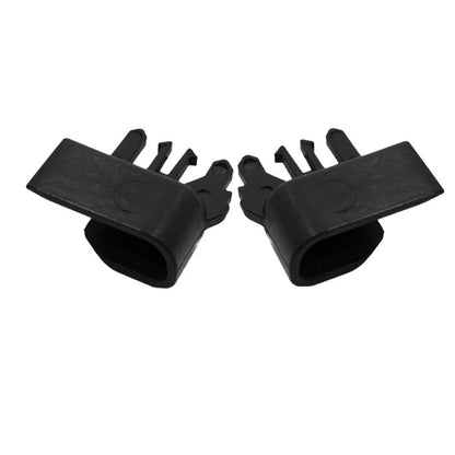 Black Roller Blind Luggage Cover Clip Pair for Audi A4 A6