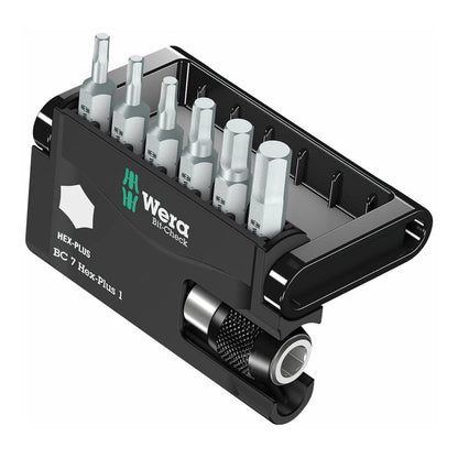 7-Piece Wera Bit-Check Hex-Plus Bit Set 05056168001