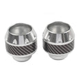 Front Fork Frame Sliders for - Silver, Pair