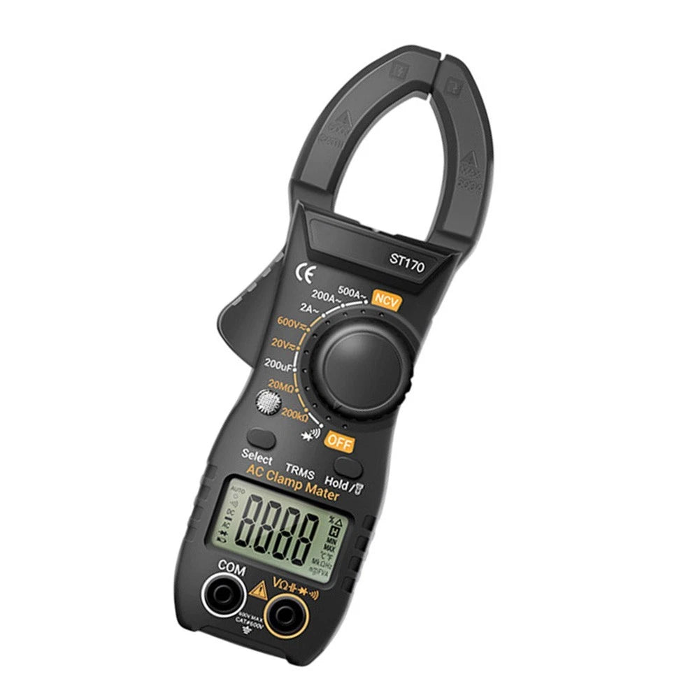 ST170 Portable Clamp Meter 500A AC Current NCV Tester for Residential Work
