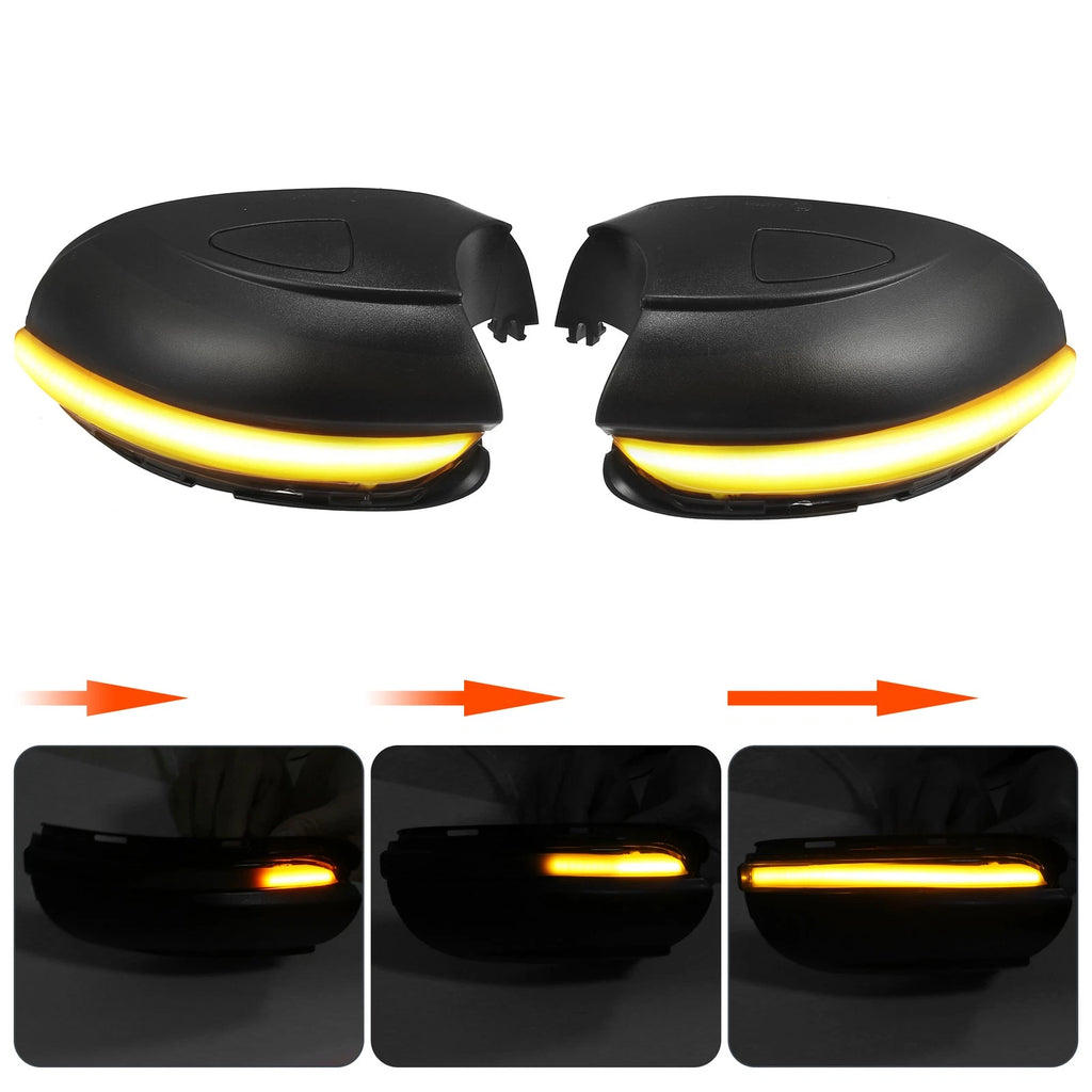1 Pair Side Wing Mirror Turn Signal Light for VW Golf MK6 (2009–2013)