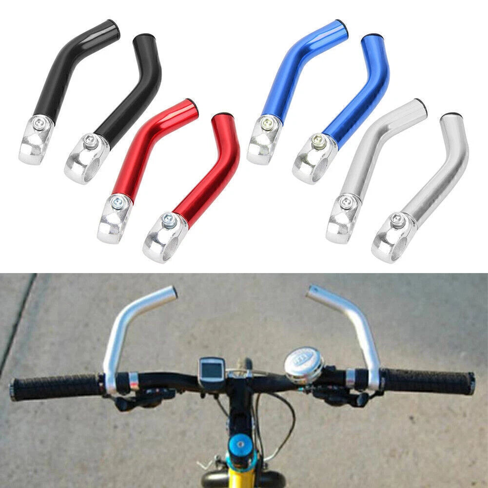 2pcs Bicycle Handlebar End Grips 22.2mm MTB Mountain Bike Handle Bar Ends Alloy