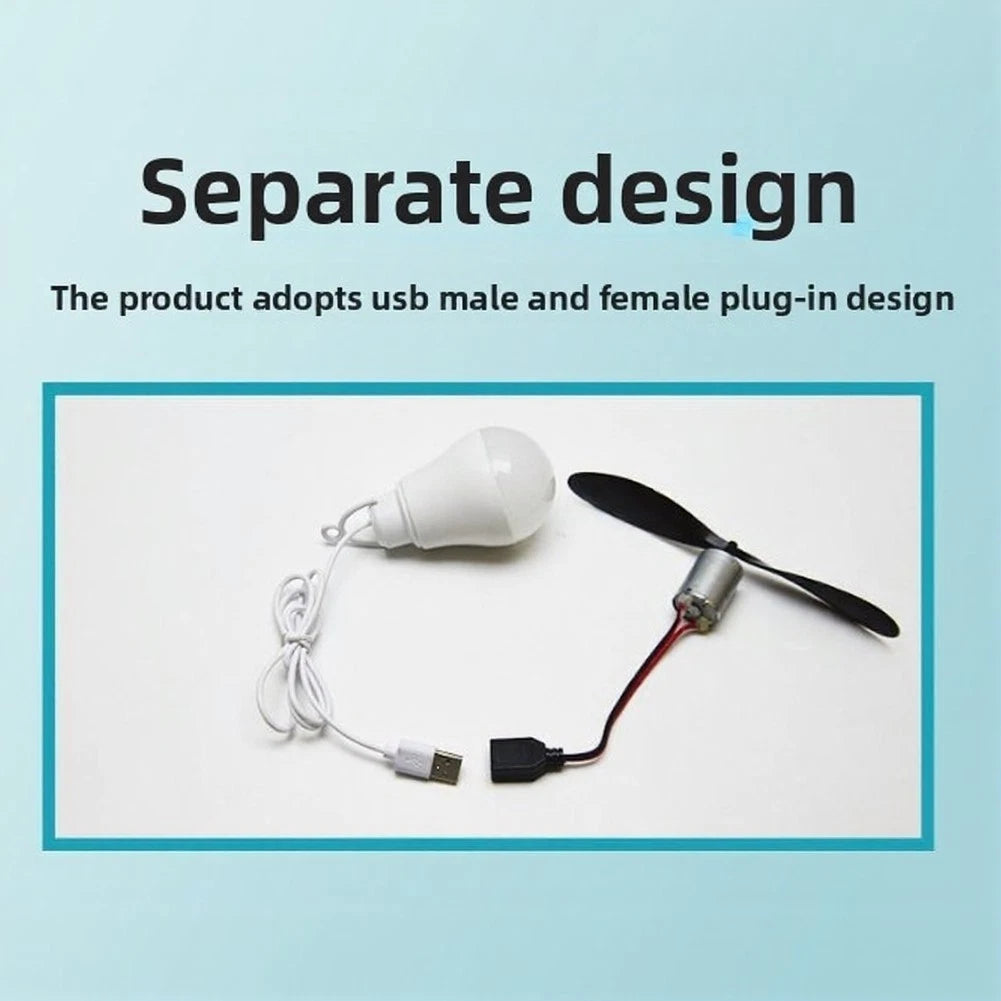 18cm Wind Turbine Generator with LED Light and USB Power Cable