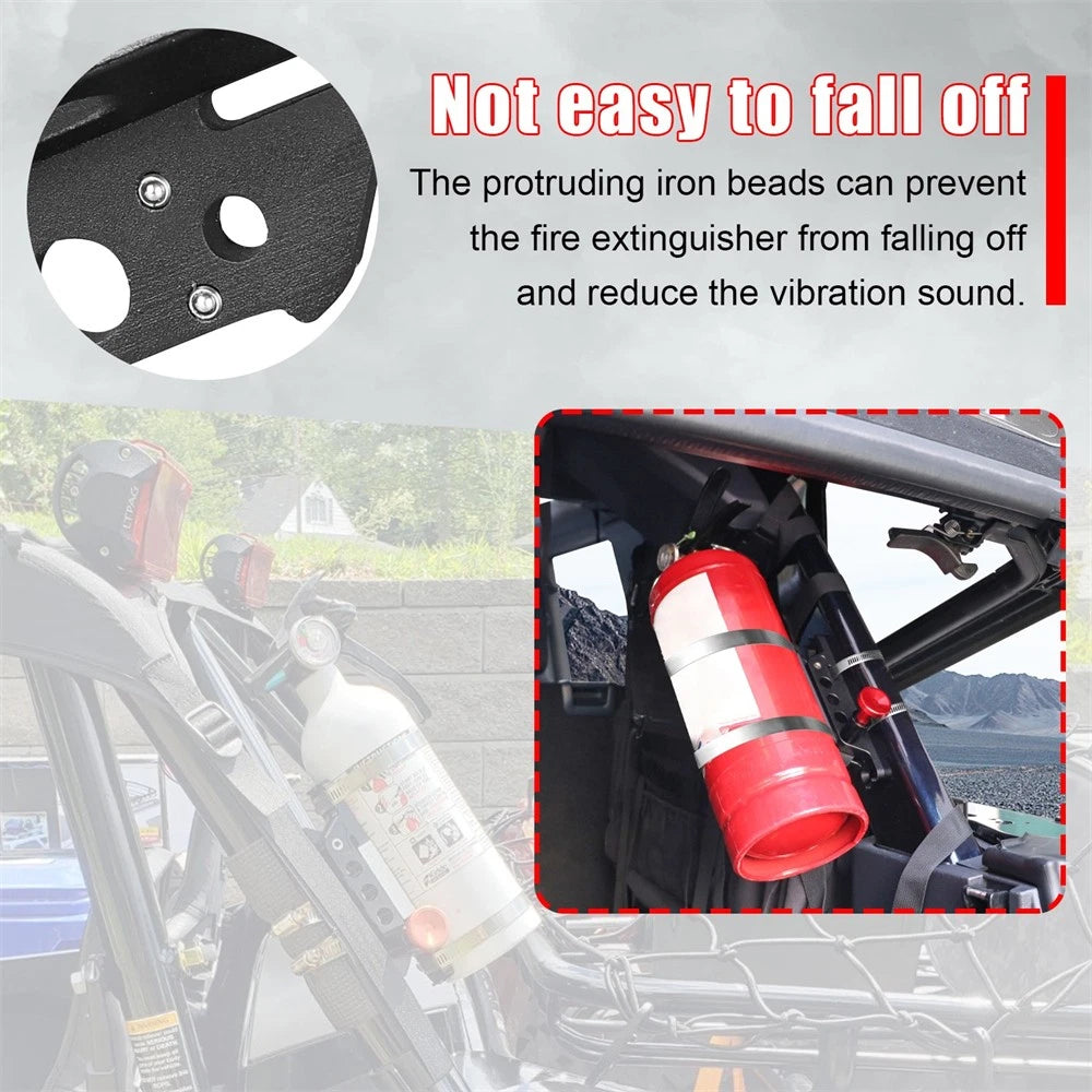 Quick Release Fire Extinguisher Mount Holder for Jeep Wrangler (2007–2023)