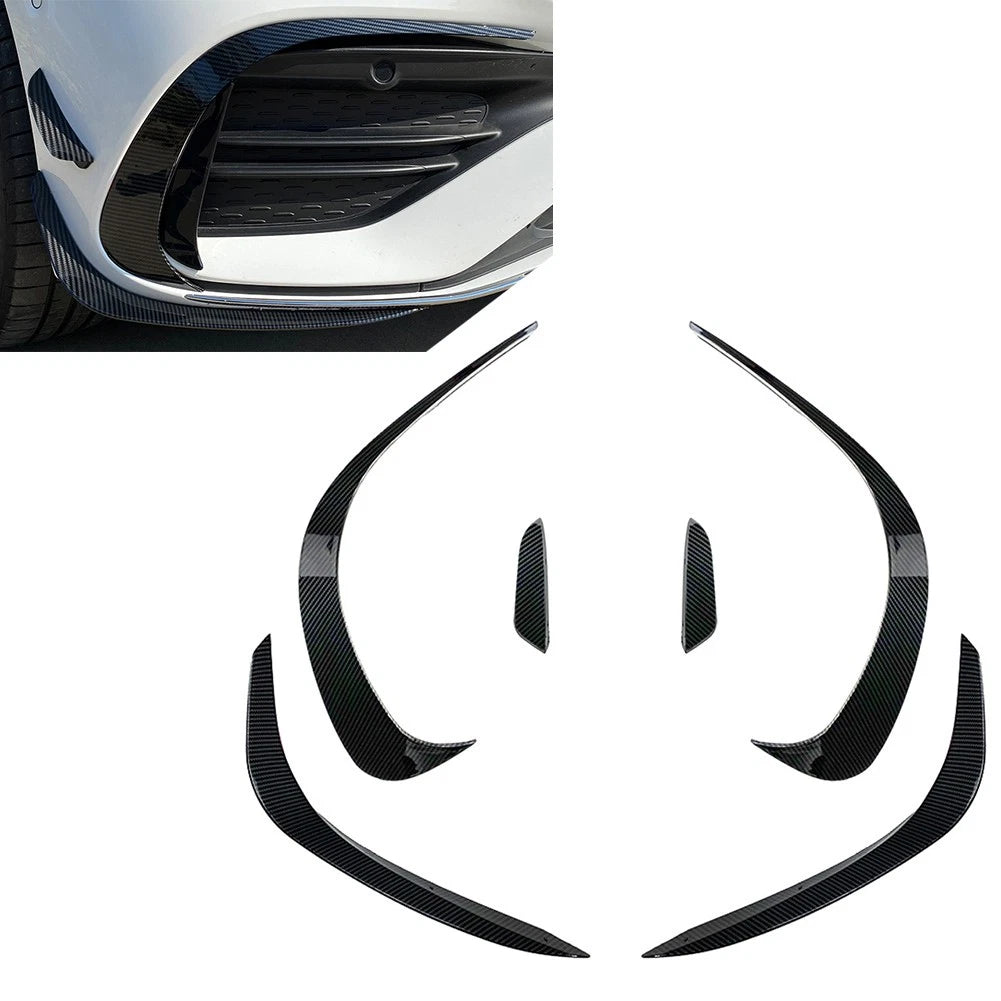 6X Front Bumper Lip Splitter Spoiler for Mercedes Benz C-Class W206