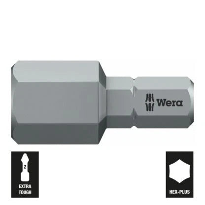10mm Hex-Plus Bit for Wera 05056340001 (1/4" Drive)