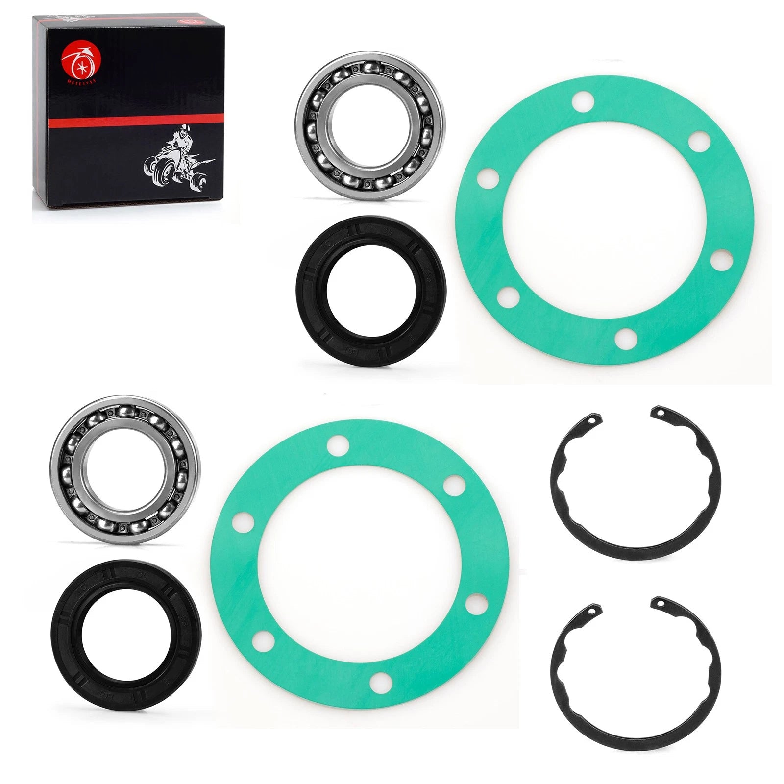 Rear Axle Bearing Seal & Gasket for Kawasaki Mule 2500 3000 3010 3020 4000 4010
