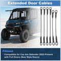 6 Pcs Extended Door Cables for Can Am Defender Max (2022–Present)