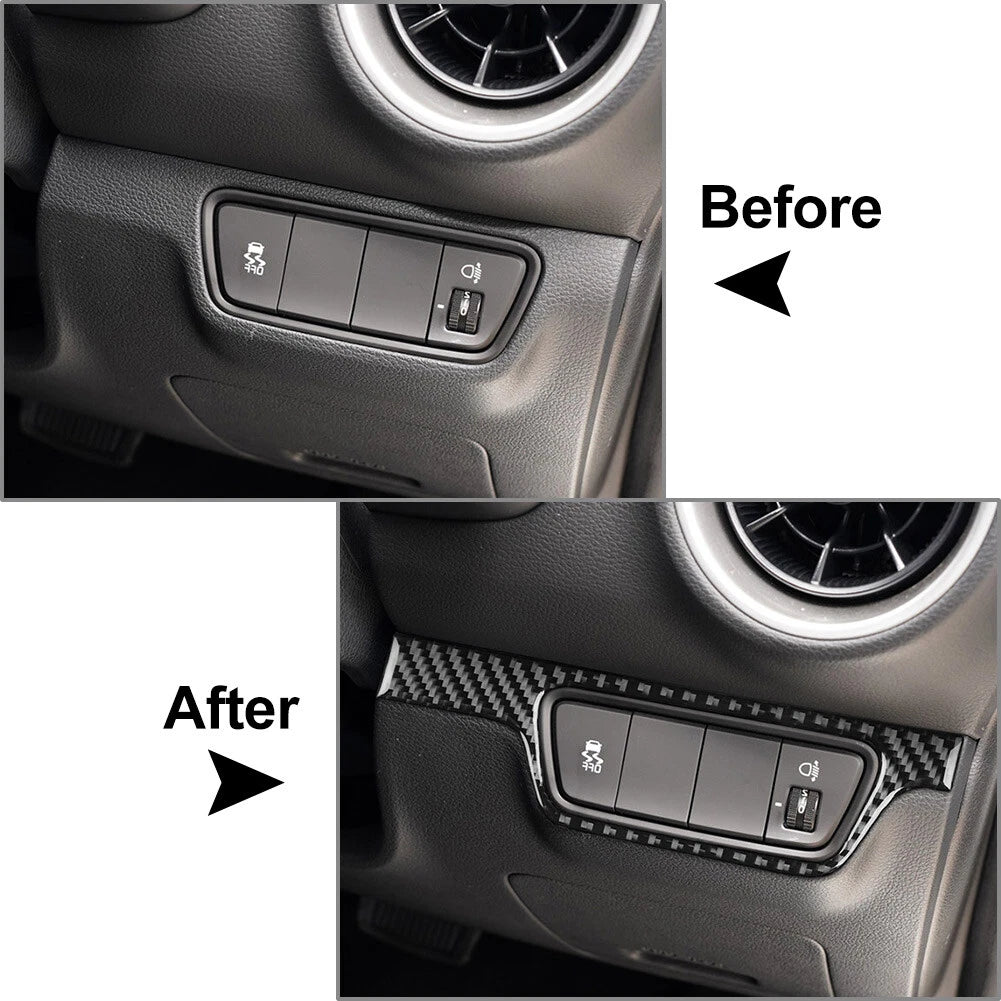 1Pcs Headlight Switch Panel Cover For Kia Forte Cerato K3 2019-2023 RHD