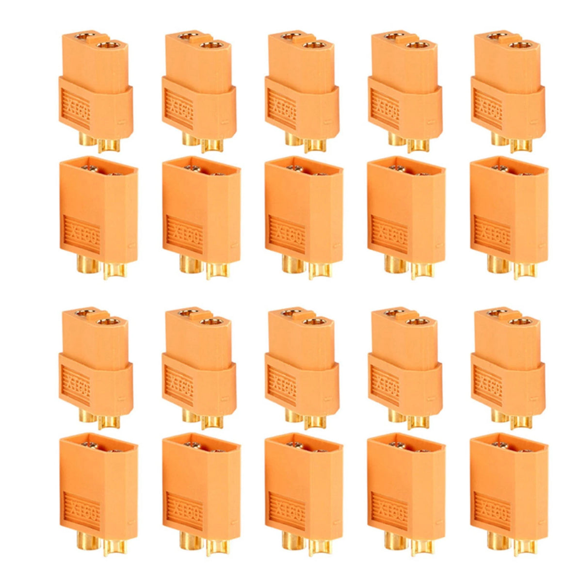 20 Pack XT60 Male & Female Connectors for RC Drone Multirotor (No Year)