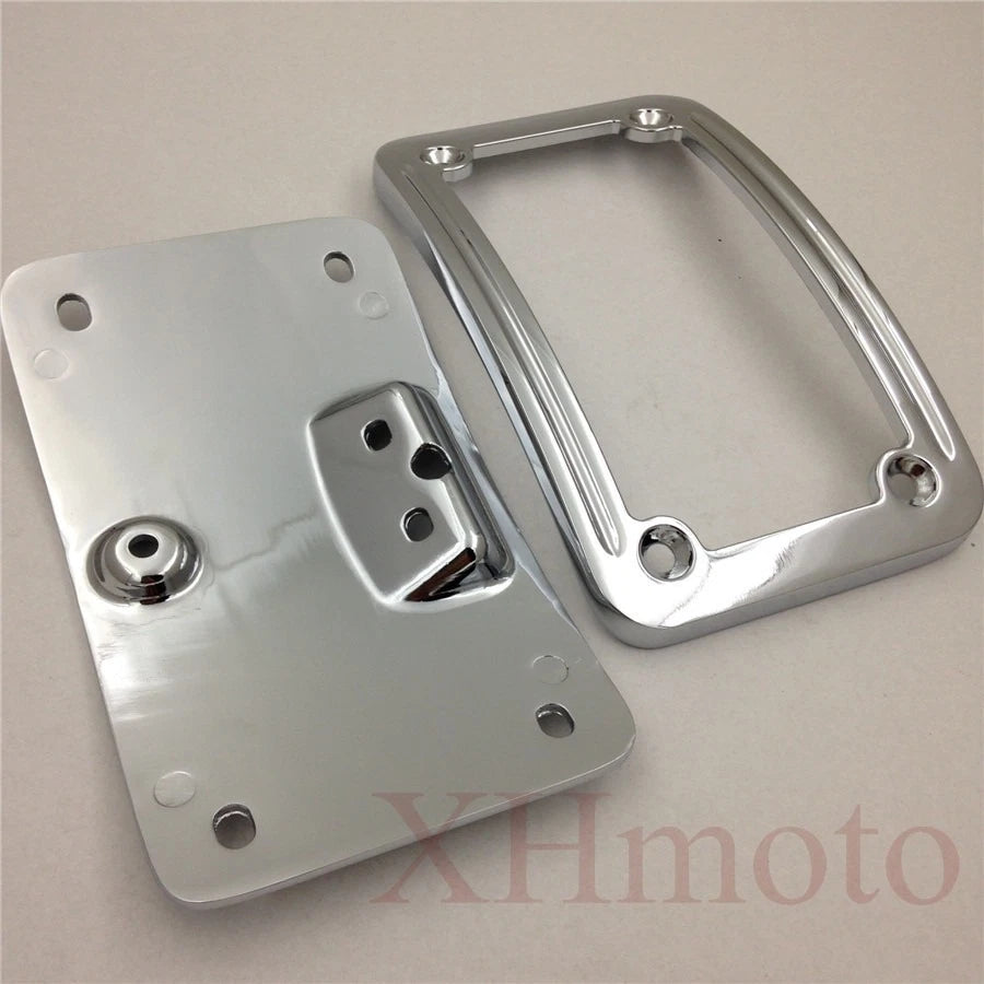 Chrome License Plate Bracket for Harley Softail FLSTSC, FLSTN (2005–2007)
