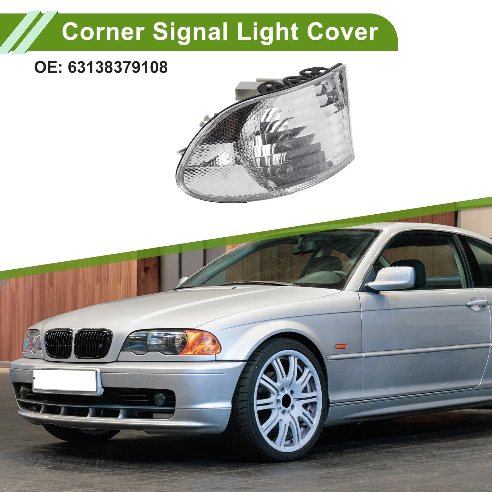 Right Corner Signal Light Cover Replacement for BMW 7 Series (1999–2001)
