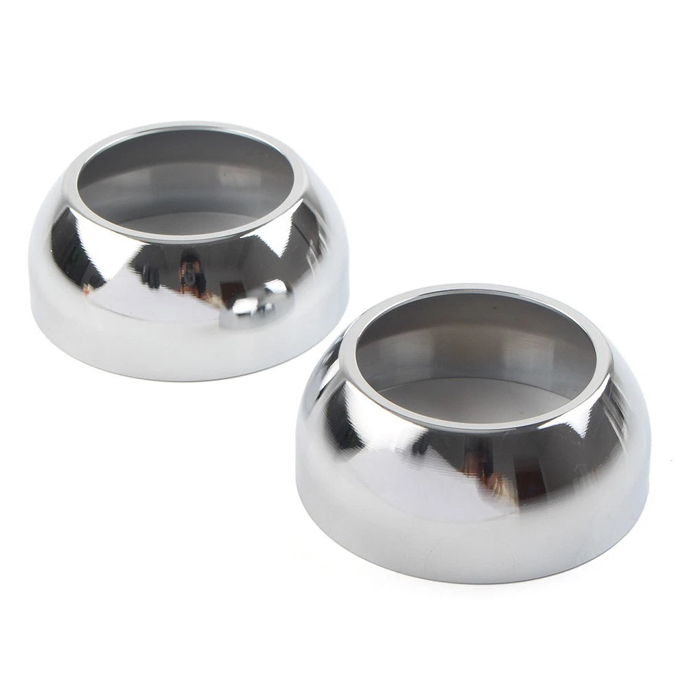 Front Fork Boot Cap Covers 39mm Chrome for Harley Sportster Dyna FXR (1982–2023)