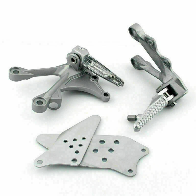 Front Bracket Footrest Footpeg Set for Kawasaki ZX6R/ZX636 (2005–2008) T9