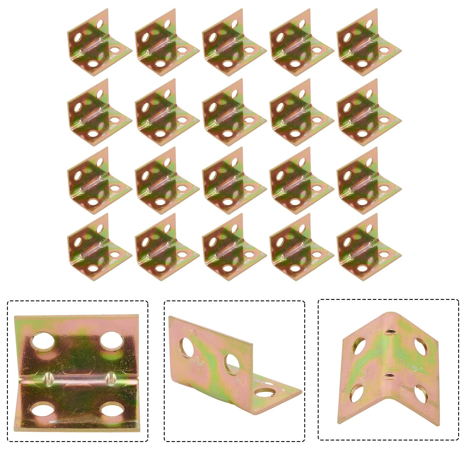 Angle Bracket for Stainless Steel Table Fastener 90 Degree (4 Holes)