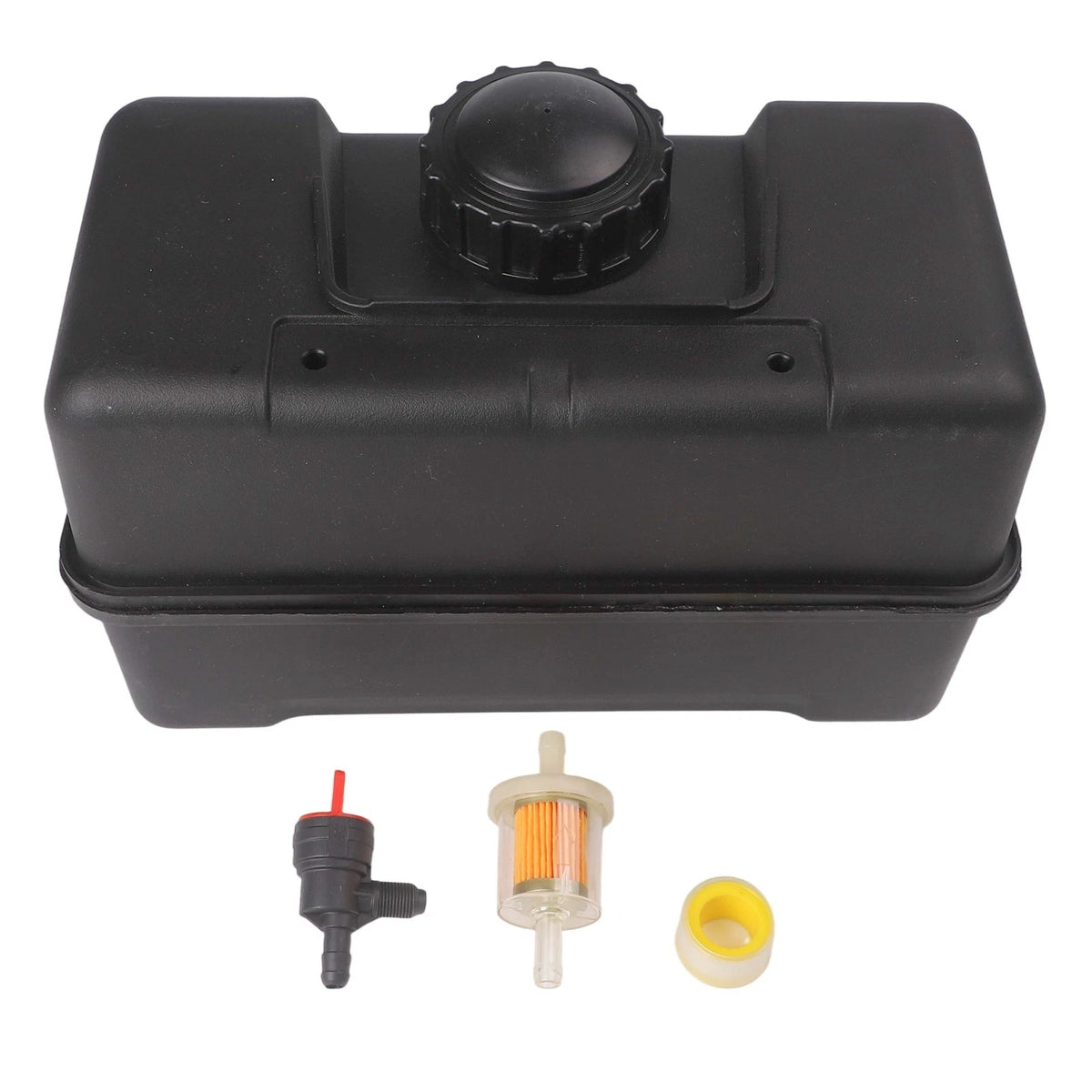 Engineered Plastic Fuel Tank with Integrated Shut Off Valve for Outdoors