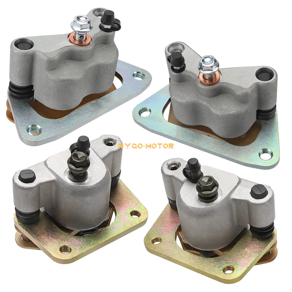 Front & Rear Brake Calipers w/Pads for Polaris RZR 800 RZR S 800 (2008–2014)