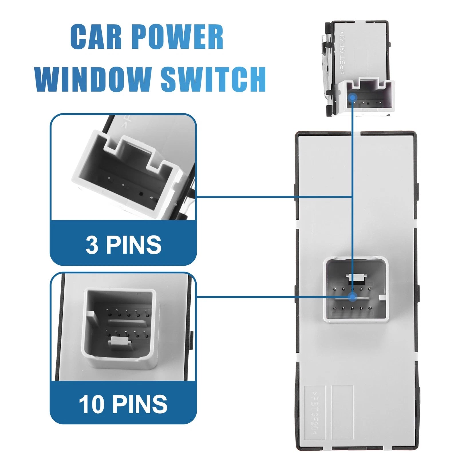 5ND959857 Car Master Power Window Switch for Volkswagen CC (2013–2017)