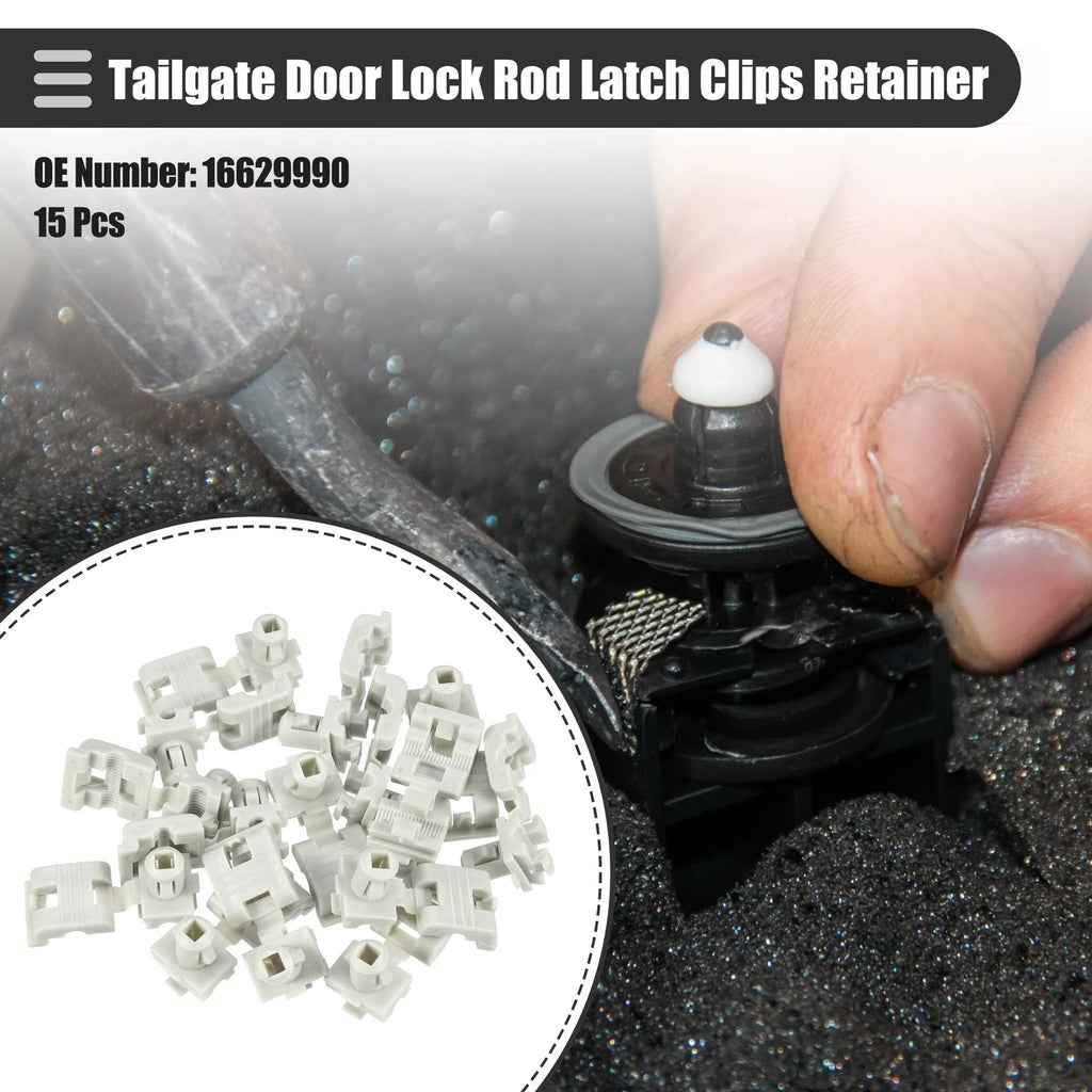Tailgate Door Lock Rod Latch Clips Retainer Kit for Chevrolet (2010–2016)