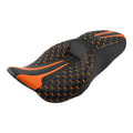 Driver Passenger Seat for Harley Electra Glide (2009–2023) Black Orange