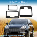 Light Trim Bezel Set for Suzuki Spacia Custom (2024–2025) Black