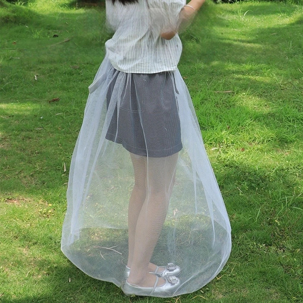 Mesh Skirt for Camping Fishing Hiking Adjustable Half Body Full Body Design