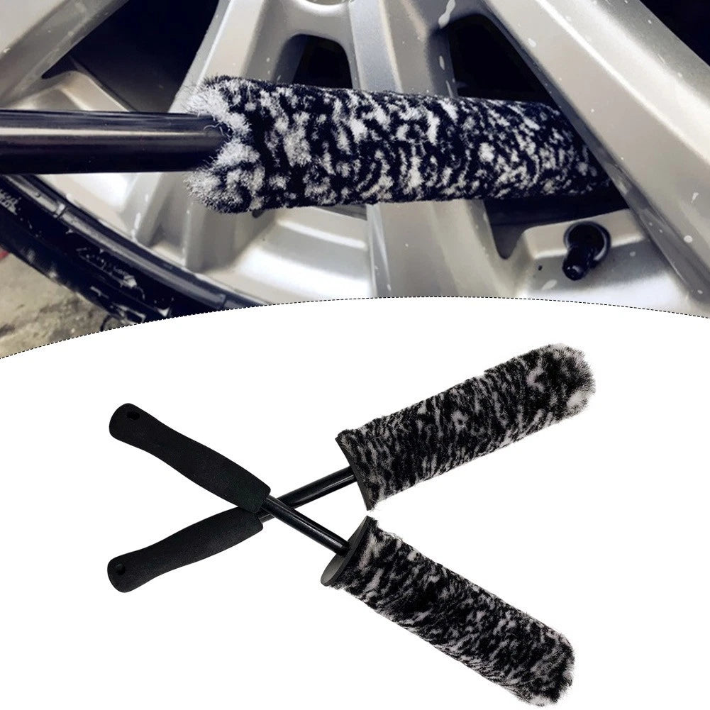 Car Rim For Cleaning Brushes 2 pcs Microfiber 40x3cm + 45x7cm for Detailing