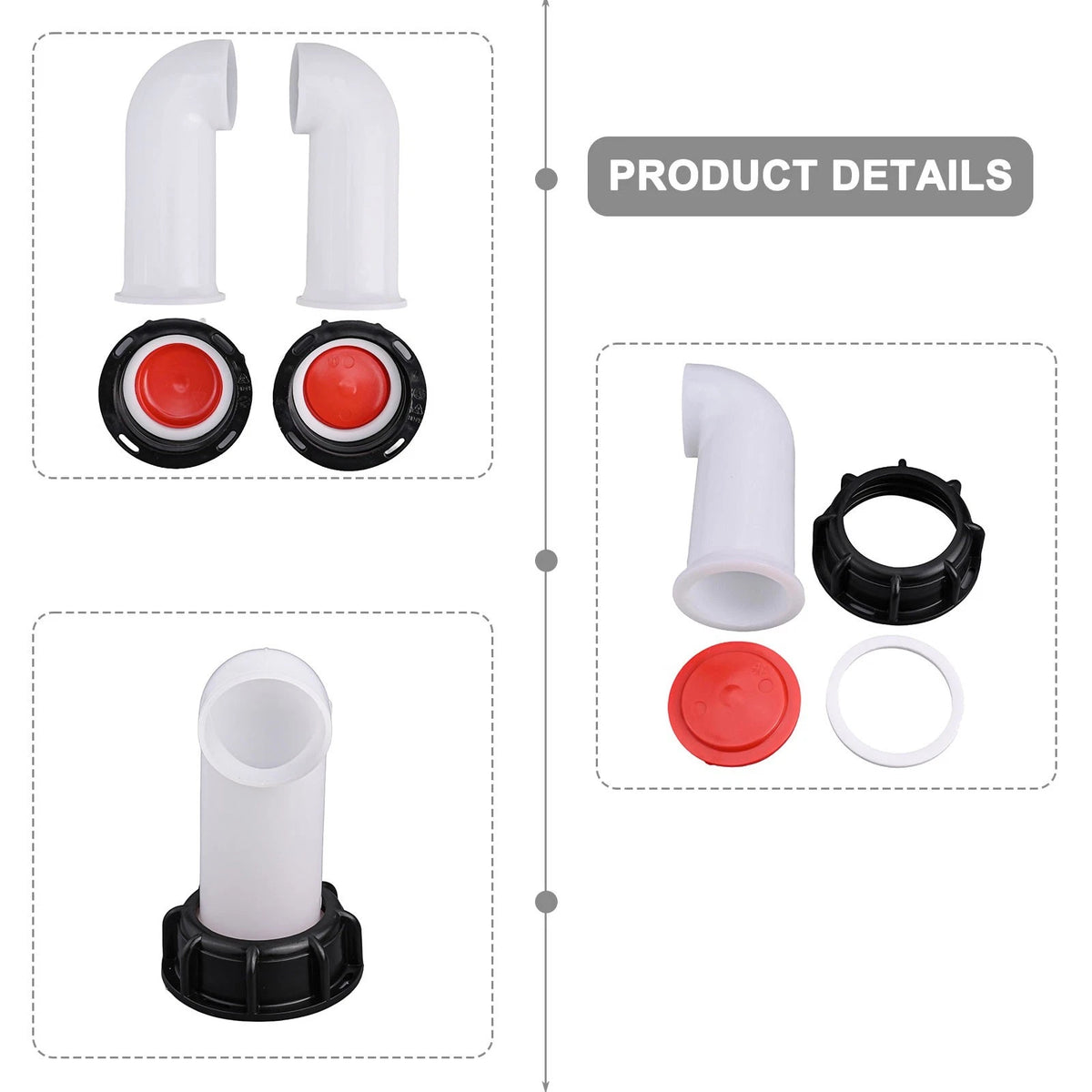 90 Degree Spout Outlet Adapter for Rainwater Containers