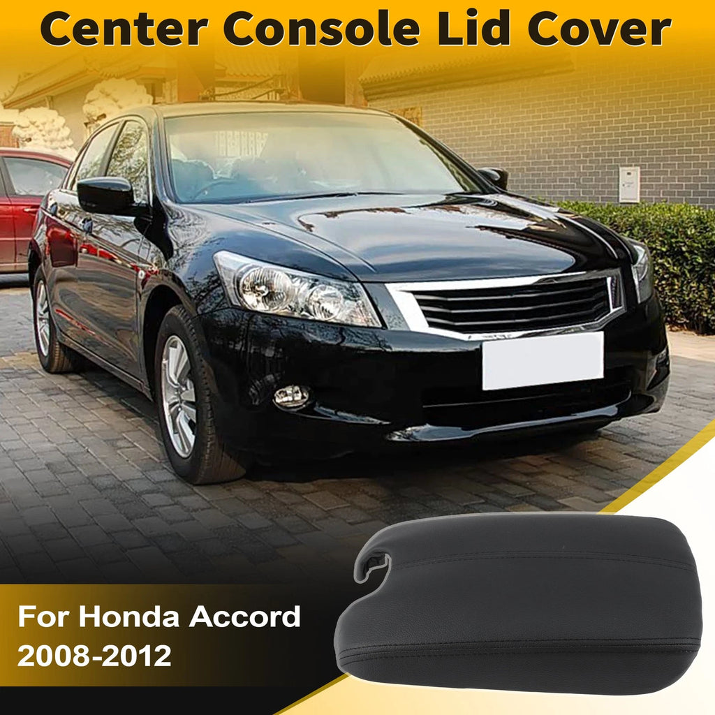Center Console Lid Cover w/Base Black for Honda Accord (2008–2012)